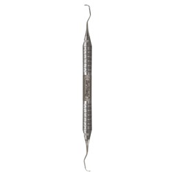 HuFriedyGroup Gracey Scaler - #1/2 - Double Ended - #6 Satin Steel Handle