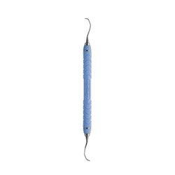 HuFriedyGroup Gracey Scaler - #13/14 Rigid - Double Ended - #C8 Resin 8 Colour Everedge Handle - Blue