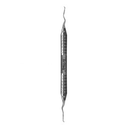 HuFriedyGroup Curvette Vision - #13/14 - Double Ended - #7 Satin Steel Colour Handle