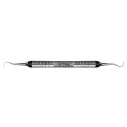HuFriedyGroup Sickle Scaler - #H6/7 - Double Ended - #7 Satin Steel Colour Handle