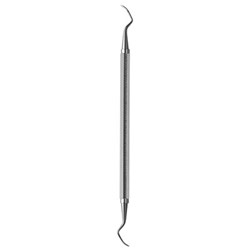 HuFriedyGroup Indiana University Scaler - #IU13/14 - Double Ended - #6 Satin Steel Handle