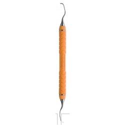 HuFriedyGroup After Five Gracey Scaler - #15/16 Rigid - Double Ended - #C8 Resin 8 Colour Everedge Handle - Orange