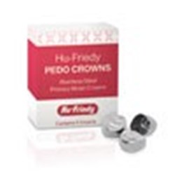HuFriedyGroup PEDO Crowns - Stainless Steel Primary Molar Crowns - Lower Left Primary 1st - #5, 5-Pack
