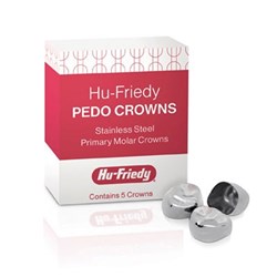 HuFriedyGroup PEDO Crowns - Stainless Steel Primary Molar Crowns - Lower Left Primary 2nd - #2, 5-Pack