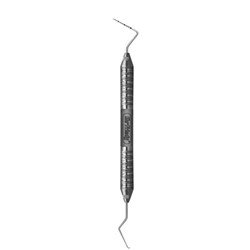 HuFriedyGroup Explorer/Probe Expro - #TU17/UNC15 - Double Ended - #6 Satin Steel Handle