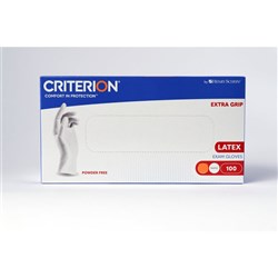 Henry Schein Gloves - Criterion CL - Latex - Non Sterile - Powder Free -  Large, 100-Pack