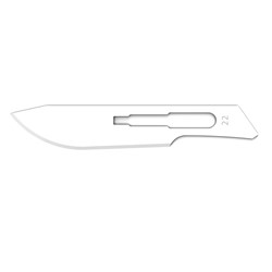 Henry Schein Scalpel Blades - Carbon Steel - Sterile - Size 22, 100-Pack