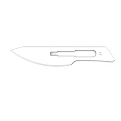 Henry Schein Scalpel Blades - Carbon Steel - Sterile - Size 24, 100-Pack
