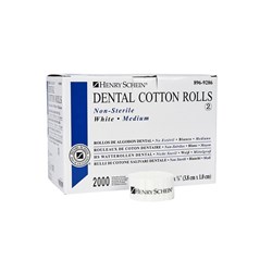 Henry Schein Cotton Rolls - Size 2 - Medium, 2000-Pack