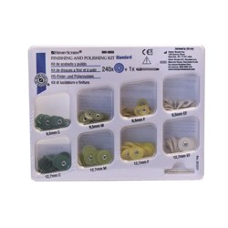 Henry Schein Pop on Discs - Assorted Kit - 9.5mm and 12.7mm - 30 of Each Grit, 240-Pack