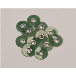 Henry Schein Pop on Discs - Coarse - Dark Green - 9.5mm, 85-Pack