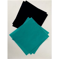 Henry Schein Rubber Dam - Medium - Black - Mint Flavour - 15cm x 15cm, 36-Pack