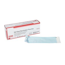 DE Self Seal Sterilisation Pouches - 89mm x 254mm, 200-Pack