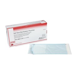 DE Self Seal Sterilisation Pouches - 134mm x 280mm, 200-Pack