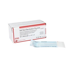 DE Self Seal Sterilisation Pouches - 57mm x 133mm, 200-Pack