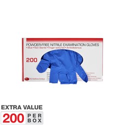 DE Gloves - Nitrile - Non Sterile - Powder Free - Medium, 200-Pack