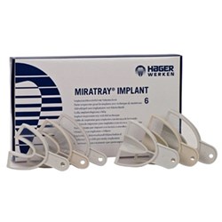 Hager Werken MiraTray - Implant Impression Tray - Intro Kit - Assorted, 6-Pack