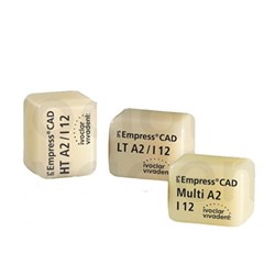 Ivoclar IPS Empress CAD for E4D - LT - Shade A3-I10, 5-Pack