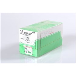 Johnson & Johnson Suture Ethilon, 19mm, 4/0, PS2, 3/8 Circle Reverse Cut, 45cm, 12-Pack