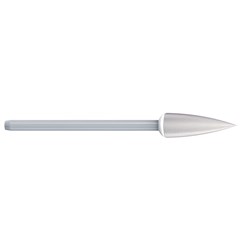 Komet Ceramic Polisher - 94001F - Grey - Fine - Size 055 - Straight (HP), 1-Pack
