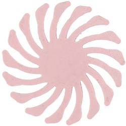 Komet Footsie Composite Polisher - 94028M-130 - Pink Spiral Wheel - Medium - Slow Speed, Right Angle (RA), 5-Pack