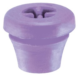 Komet Silicone Plug for Bur Blocks - 9891-6 - Purple, 8-Pack