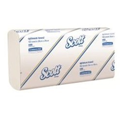 Kimberly-Clark Scott Optimum Towel - White - 24 x 24cm - 150 Towels per Pack, 16-Pack