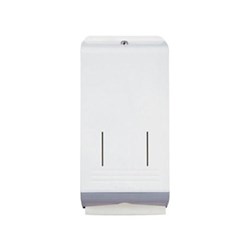 Kimberly-Clark Metal Towel Dispenser for 4456 and 4457 - White and Grey Metal