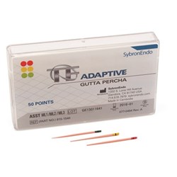 KERR TF ADAPTIVE Gutta Percha Points Med Large Assorted Pk 50 ML1 Ml2 ML3