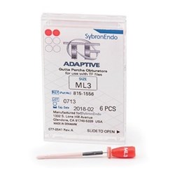 TF ADAPTIVE Carrier Obturator - Medium/Large - ML3 - Red, 6-Pack