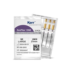 Kerr ZenFlex One - Reciprocating NiTi File - .45/.06/21mm, 3-Pack