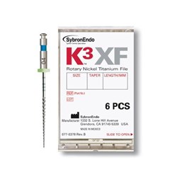 K3 XF File 30mm Size 45 .04 Taper Pack of 6