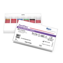 Kerr ZenFlex Pre-Tip Gutta Percha Point - Taper .06 - Assorted, 60-Pack