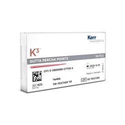 Kerr K3 Gutta Percha - Size 20-40 - .06 Taper - Assorted, 50-Pack