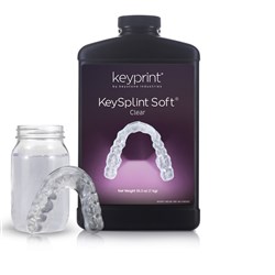 Keystone KeySplint Soft - Biocompatible Resin - Clear Translucent - 1kg Bottle