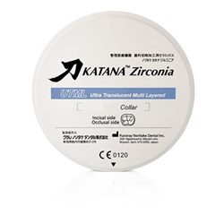 Katana Zirconia Disc - UTML - Shade A2 Collar - 18mm/98.5mm