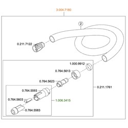 KaVo Spray mist suction hose assembled