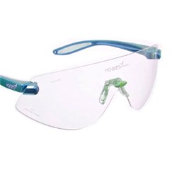 Hogies Safety Glasses - Tinted - Blue Metallic Frames