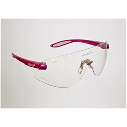 Hogies Safety Glasses Clear Fluro Pink Micro