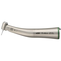 NSK TI Max Titanium Contra Angle Handpiece - Z10L - 16:1 - Green Band - Push Chuck - Optic - Single Spray