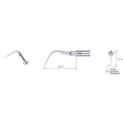 NSK Scaling Tip - G6 for NSK Varios Ultrasonic and Satelec scaler