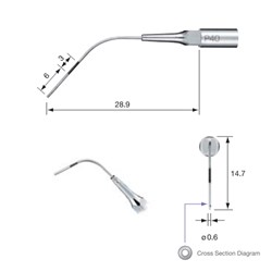 NSK Perio Tip - P40 for NSK Varios Ultrasonic Scaler and Satelec