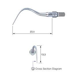 NSK Perio Tip - S21L - for 950 and S900 Air Scalers
