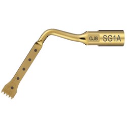 NSK VarioSurg Series - Bone Surgery Tip - SG1A - TiN Coating - Dots Mark 3, 6, 9, 12, 15mm from tip end - 0.6mm Thick