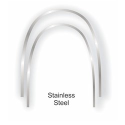 NAOL Proform Stainless Steel Archwire, 016 Upper, 50-Pack