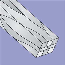 NAOL Stainless Steel Braided Archwire, 021X025 Upper, 10-Pack