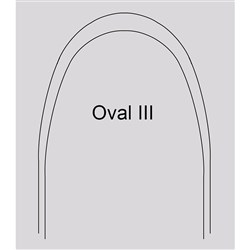 NAOL Super Elastic Nitanium Oval III Arch Shape, 016 Upper, 10-Pack