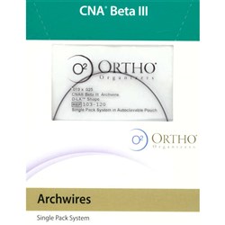 NAOL Universal Beta Titanium CNA Archwire, 019X025 D-LX (Damon Arch Shape), 10-Pack