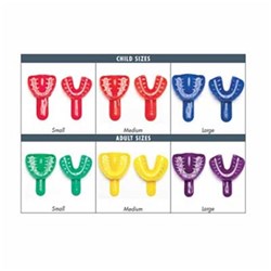 NAOL Redi-Lock Impression Tray, Assorted, 60-Pack