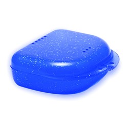 NAOL Retainer Boxes Supertuff, Glitter Blue, 10-Pack